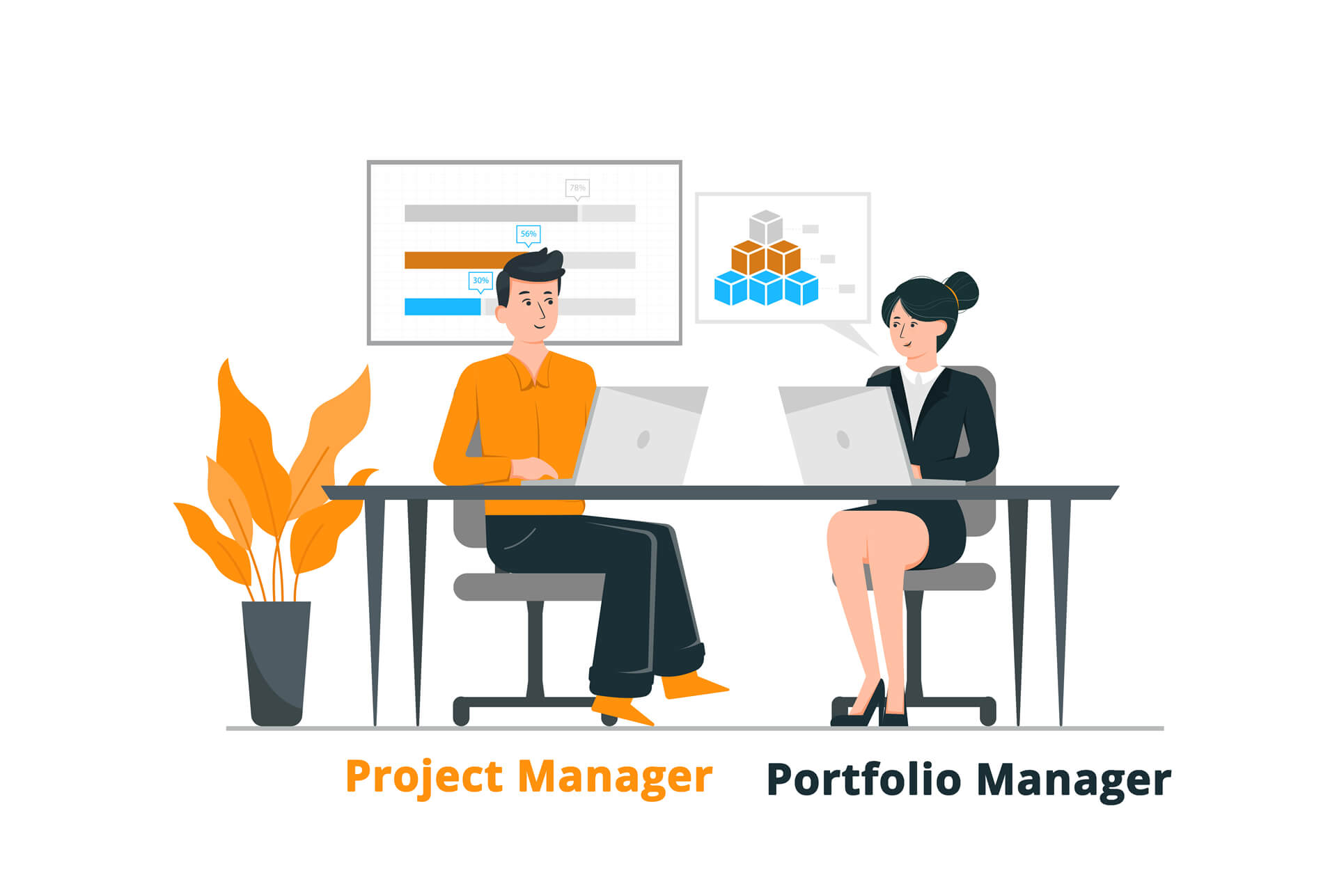 What's the difference between Project and Portfolio Manager?